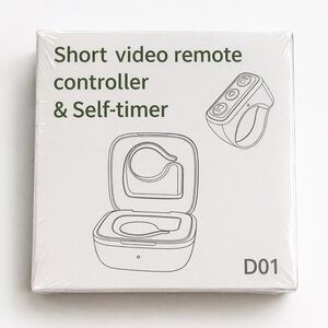 D01 Short Video Remote Controller & Self-Timer - White